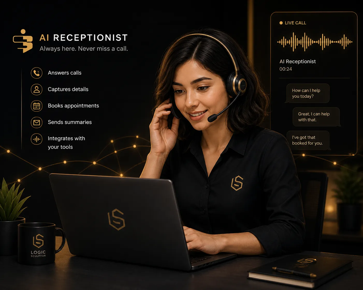 AI Receptionist visual